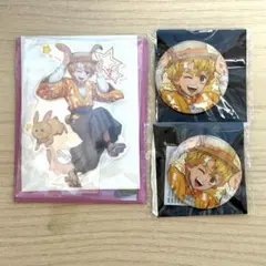 我妻善逸 兎年 アクリルスタンド 缶バッジ2個 計3個