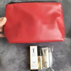 未開封未使用Yves Saint Laurent レッドポーチ セット