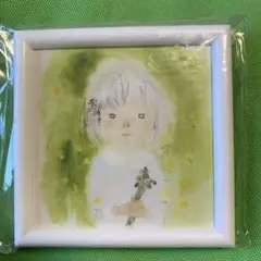 いわさきちひろ ミニアート わらびを持つ少女