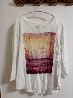 American Eagle 長袖Tシャツ ホワイト S
