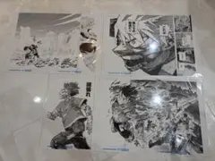 僕のヒーローアカデミア 原画展限定 デジタル原稿プリント　全4種セット