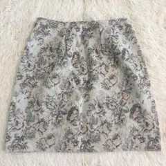 【美品】PROPORTION フラワープリント ミニスカート 花柄