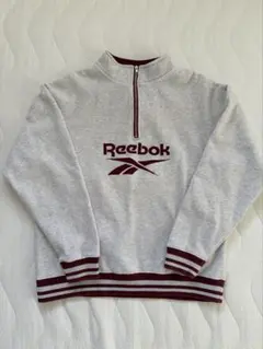 Reebok ハーフジップ スウェット トレーナー M