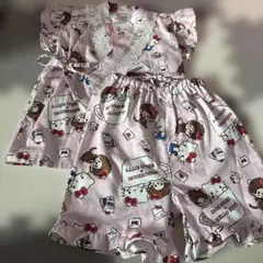 （い）Monchhichi x Hello Kitty 甚平 ピンク【110】