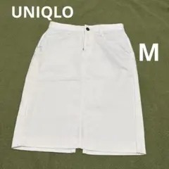 UNIQLO ホワイト　デニムスカート　M