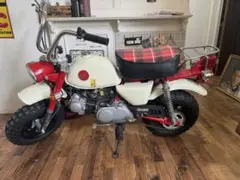 ホンダ モンキー 50cc バイク チェック柄シートのサムネイル