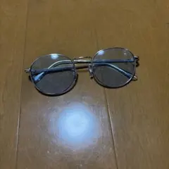 ゴールドラウンド型サングラス