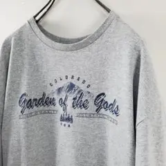 US古着 アメリカ コロラド ビッグサイズ プリントTシャツ グレー XL