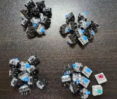 Gateron ブルー メカニカルキースイッチクリッキー (青軸) 38個+α