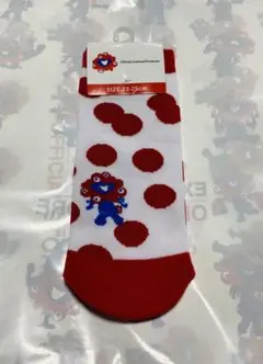 大阪万博 EXPO 2025 ミャクミャク　ソックス 靴下　水玉