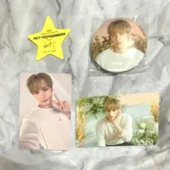 TXT ヒュニンカイ 缶バッチ トレカ 落下物 セット ACT:TOMORROW