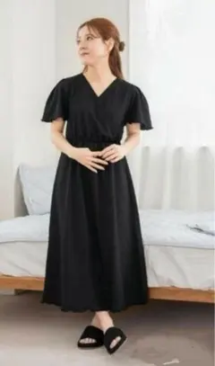 tal.by yumi ルーム ワンピース ブラック 黒 L