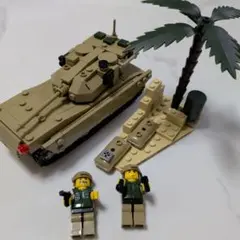 戦車 ブロック玩具 ミニフィグ2体セット