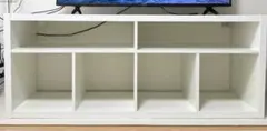 【美品】IKEA KALLAX テレビ台 DRÖNA収納BOX4個付き 引取限定のサムネイル