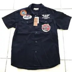 新品 AVIREX skykings Halfsleeve フルデコ シャツ Lのサムネイル