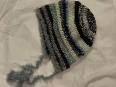 ボンネット ニット帽 ファー付きフード帽子