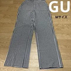 GU チェック柄 パンツ　Mサイズ　レディース