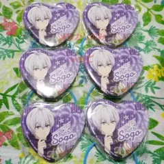 アイナナ 逢坂壮五 ハート型ビッグ缶バッジ プライズ 6点セット