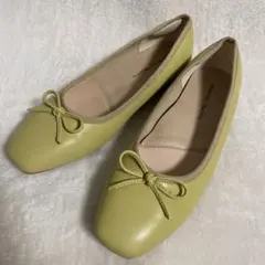 跳べるパンプス　バレエシューズ　イエロー　オリエンタルトラフィック　38