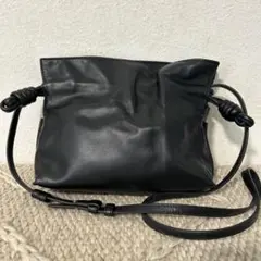 極美品 LOEWE ロエベ フラメンコクラッチ ミニ ショルダーバッグ ブラックのサムネイル
