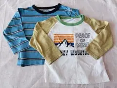 90サイズ ロンT 2枚セット エルフィンドール 西松屋