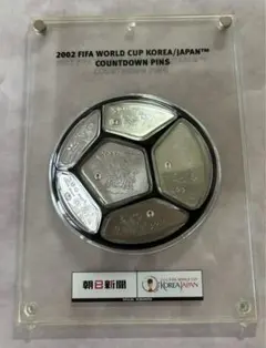 FIFAサッカーワールドカップ2002・カウントダウンピンバッチセットのサムネイル