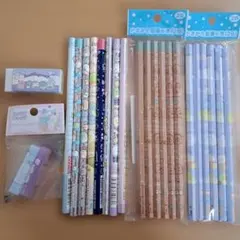 すみっコぐらし　鉛筆　えんぴつ　まとめ売り　文房具　消しゴム　キャップ　2B　B