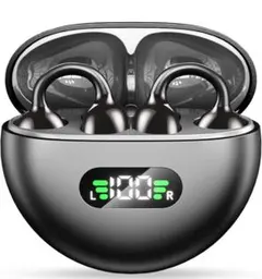 イヤホン bluetooth ワイヤレスイヤホン イヤーカフ空気伝導 耳挟み式