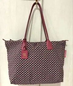 【美品】ROBERTA PIERI タタミ レザー　トートバッグ　ピンク