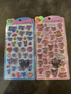 正規品　うるちゅるポップシール　サンリオ日焼けキティ　　ナカムラくん　2種セット