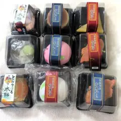スクイーズ　とびでーるフルーツ水餅　もちもち和菓子　どら焼き　たいやき