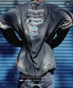 FROMWHAT CALMWAVE ブラック長袖Tシャツ