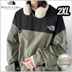 国内未発売 ノースフェイス ALBANY クルーネック 正規品 カーキ 2XL