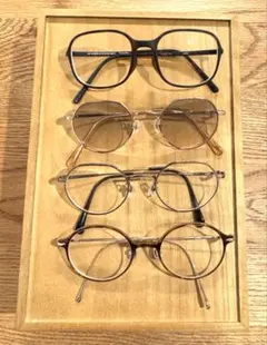 JINS メガネフレーム4点セット ブラウン系多め