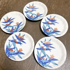 2186 深川製磁 梅文 花型皿 5客 金彩 未使用 - メルカリ