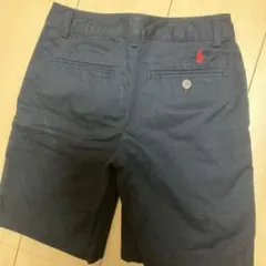 [美品]Polo by Ralph Lauren ハーフパンツ 8ネイビー140