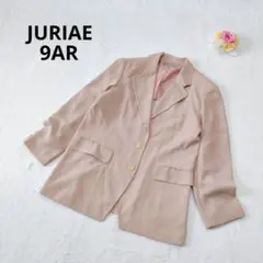 ジュリエ テーラードジャケット 羽織 オフィスカジュアル ピンクベージュ M