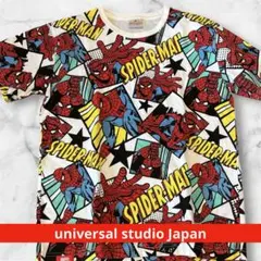 希少 00s Y2K USJ公式 Spider-Man総柄 AOPコレクターズTのサムネイル
