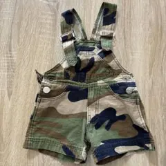迷彩柄 ベビーオーバーオール