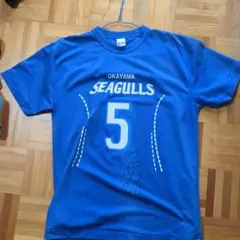 元岡山シーガルズの福田舞選手の直筆サイン入りTシャツ