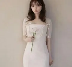 ANDMARY Baby slit mini dress グレー - メルカリ