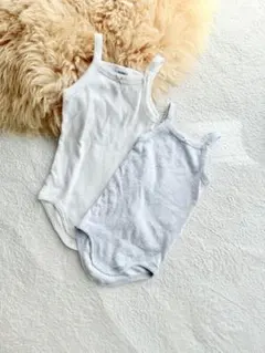 プチバトー　ボディ肌着　キャミソール 12m/74cm 2枚セット