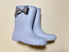 【新品未使用】キャサリンコテージ　サイドリボンレインブーツ [水色] 20cm