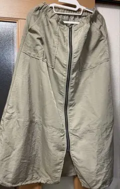 グリーンパークス スカート フロントZipコクーンスカート レディース ベージュ