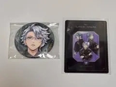 ツイステ ブレイジングジュエル アズール 缶バッジオクタ オーロラカード