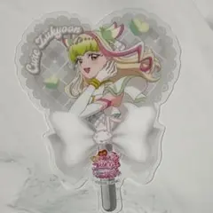 キミとアイドルプリキュア 映画 入場特典 うちわ型クリアカード キュアズキューン