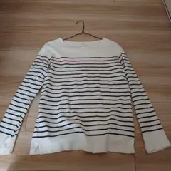 UNIQLO ボーダー柄 七分袖カットソー S