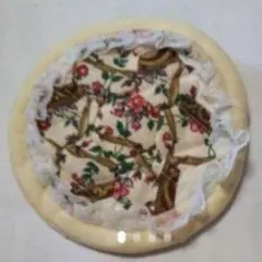 ハンドメイドおしゃれ丸型お花可愛いいポーチ使い方いろいろ!お財布でも!新品です!