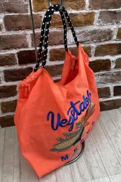 新品未使用 訳あり MERCL トートバック 軽量 人気 エコバック オレンジ