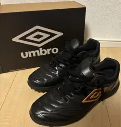 umbro サッカーシューズ ブラック/オレンジ 箱付き